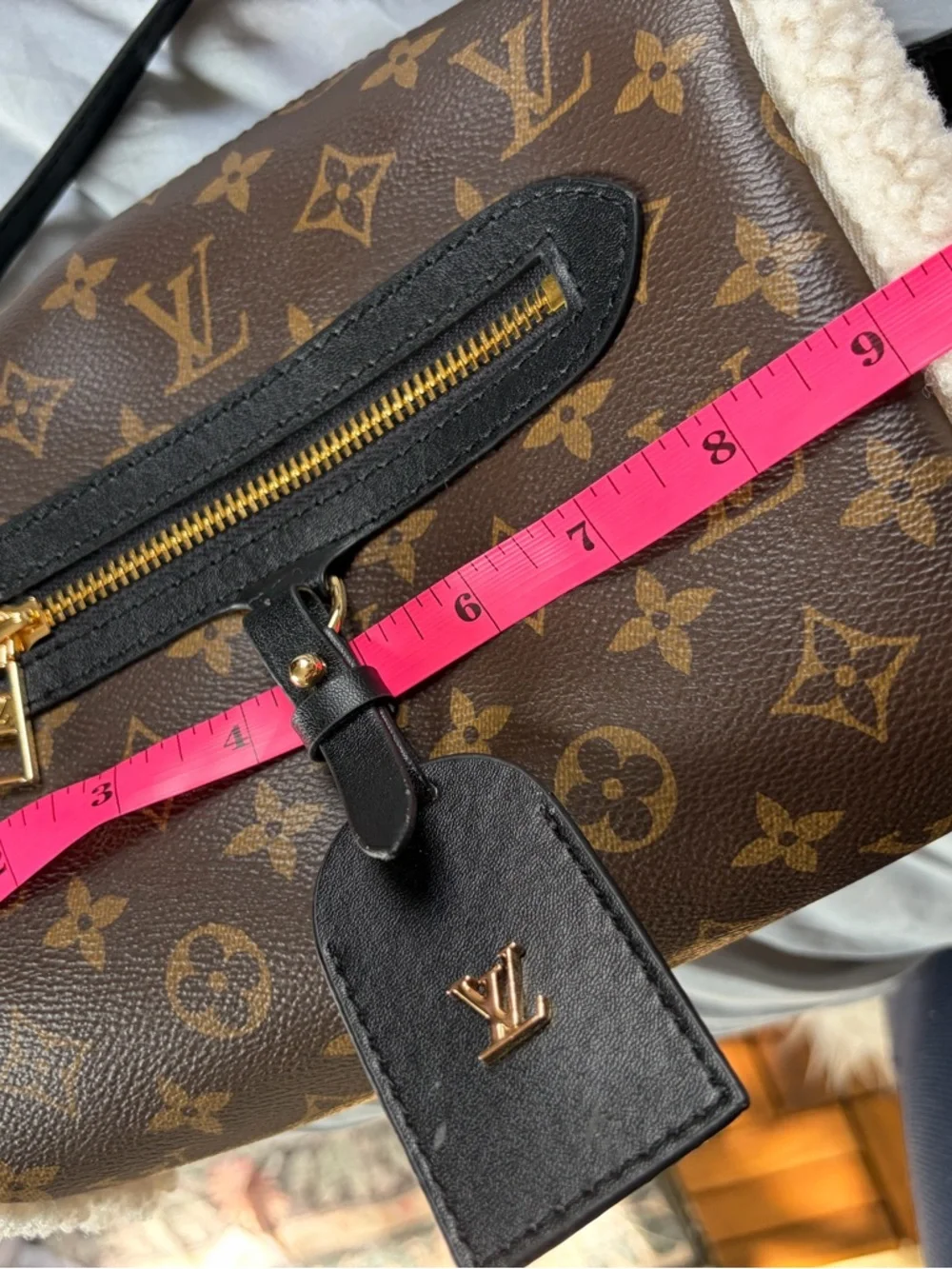 Louis Vuitton Teddy Mitt Monogram Shearling Bag - Picture 9 of 10